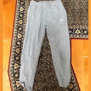 Grey L Nike club joggers
